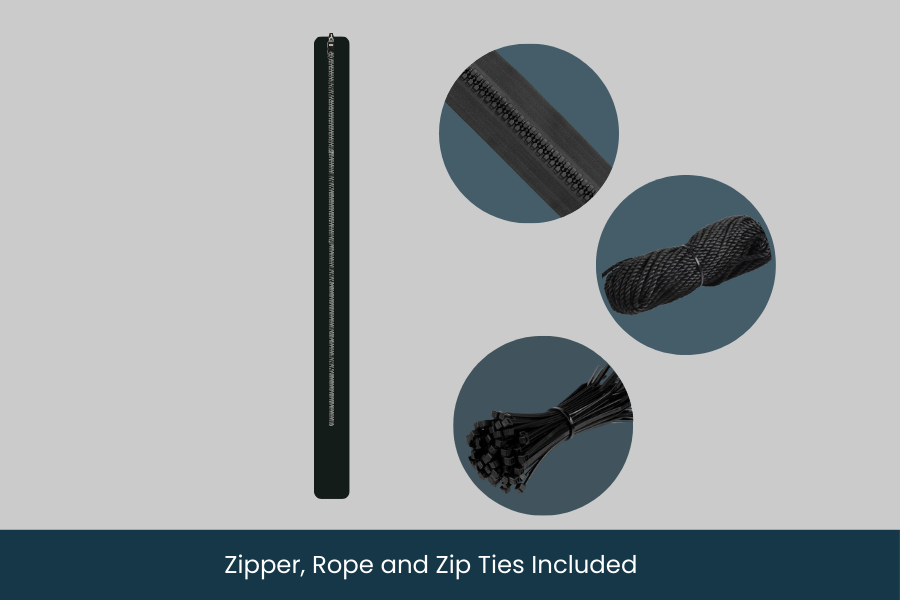 LUXEY Vertical Zipper