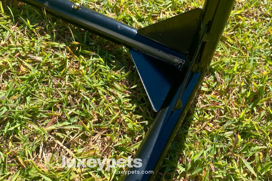 Steel Frame Bracket Close Up