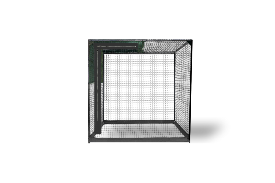 Compact cat enclosure on white background