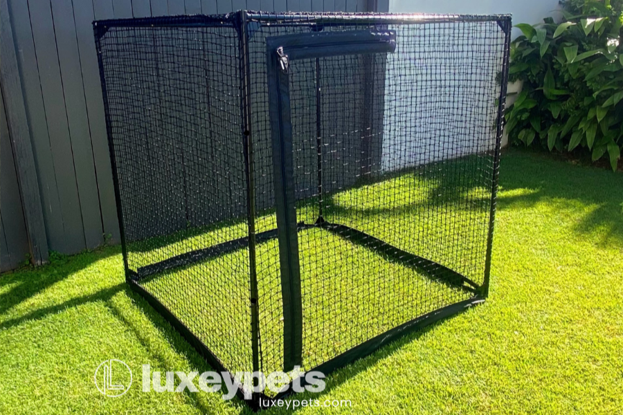 Compact 3'9" set up in yard
