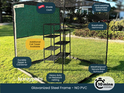 Cat Enclosure displaying all features
