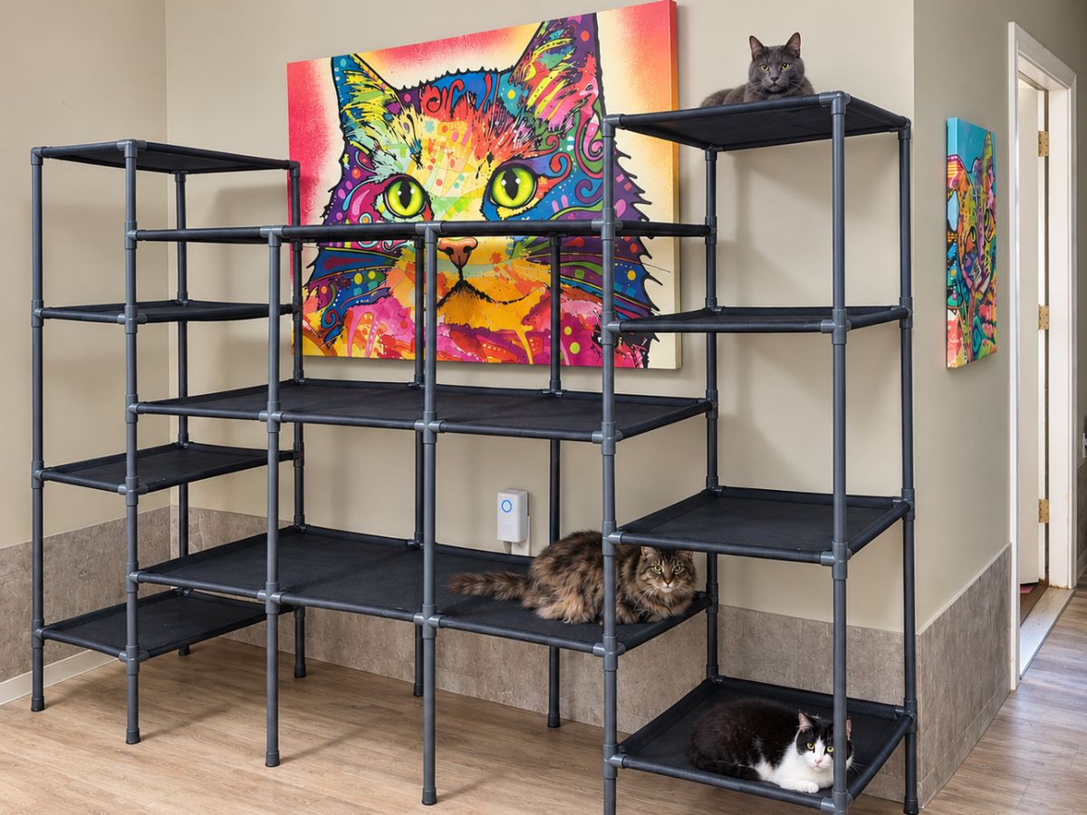 Durable Cat Tower - Vista