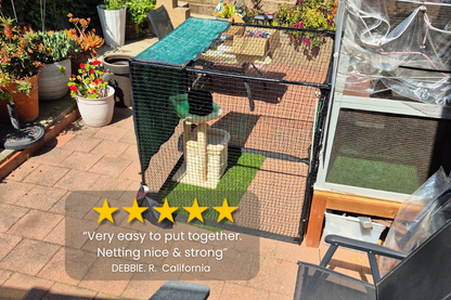 Portable Cat Cage Compact 3'9"