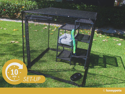 Portable Cat Cage Compact 3'9"